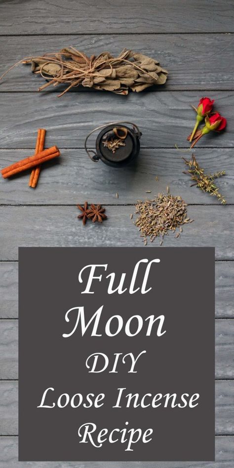 Full Moon Incense, Incense Diy, Mystical Objects, Meta Physics, How To Make Incense, Homemade Incense, Moon Incense, Witchcraft Diy, Loose Incense