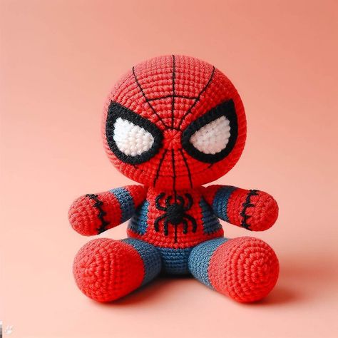 Spidey And His Amazing Friends Crochet, Spiderman Free Crochet Pattern, Spider Man Amigurumi Free Pattern, Crochet Spiderman Amigurumi Free Pattern, Crochet Spiderman Eyes, Spiderman Amigurumi Pattern Free, Crochet Spiderman Free Pattern, Spiderman Crochet Pattern Free, Spider Man Crochet Pattern