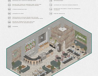 Check out new work on my @Behance profile: "Isométrica Cafeteria" http://be.net/gallery/120599219/Isomtrica-Cafeteria Cafeteria Kitchen Design, Cafeteria Architecture, Work Cafeteria, Campus Cafeteria, Office Cafeteria Design, Corporate Cafeteria, Ecological Architecture, Sketchup Layout, Office Cafeteria