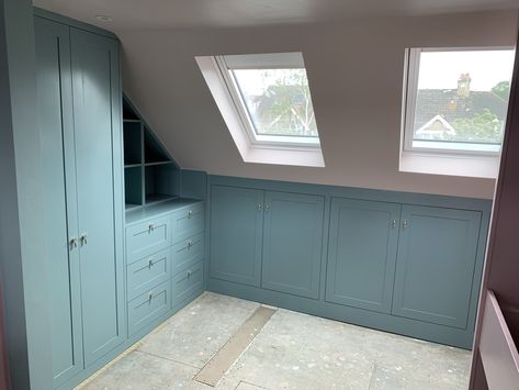 Loft Conversion Bedroom, Attic Bedroom Storage, Attic Wardrobe, Attic Bedroom Designs, Attic Loft, Carpentry And Joinery, Loft Storage, Small Loft, Attic Bedrooms