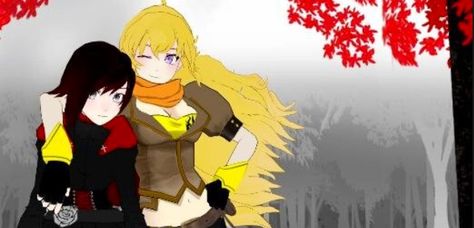 Ruby and Yang (sisters!) Yang And Ruby, Ruby And Yang, Yang Rwby, Rwby Yang, Rwby Bumblebee, Rwby Funny, Rose Image, Rwby Red, Red Like Roses