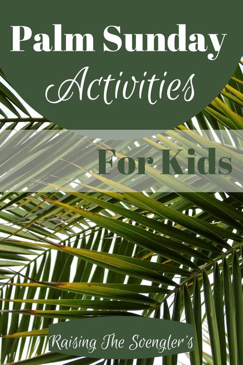 Palm Sunday Object Lesson Kids Church, Teaching Children About Palm Sunday, Palm Sunday Easter Crafts, Palm Sunday Celebration, Palm Sunday Activity For Kids, Easy Palm Sunday Craft, Palm Sunday Ideas For Church, Palm Sunday Word Search, Teaching Kids About Palm Sunday