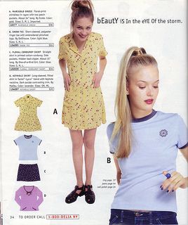 Delia's 90s Delias Catalog, Delias 90s Catalog, 90s Delias, 2000s Catalog, Delias Catalog, 90s Catalog, 90s Ads, No Sleeve Shirt, Marigold Dress