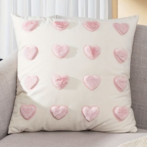 Faster shipping. Better service Sofa Bay Window, Craft Bedroom, Bay Window Cushion, Plush Craft, Window Cushion, Heart Pillows, Heart Cushion, Girls Pillows, Boho Cushions