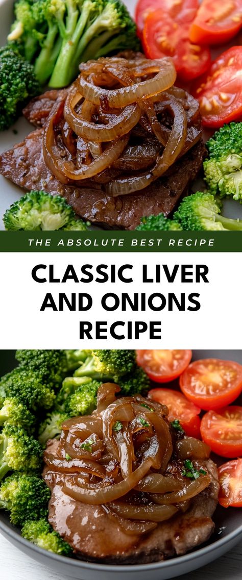 Image for Classic Liver and Onions Recipe Recipe For Liver And Onions, How To Cook Liver And Onions Recipes, Instant Pot Liver And Onions, Liver And Onions Crockpot, Calf Liver And Onions Recipe, Fried Liver And Onions, Liver And Onions With Gravy, Liver Meals, Beef Liver Recipes