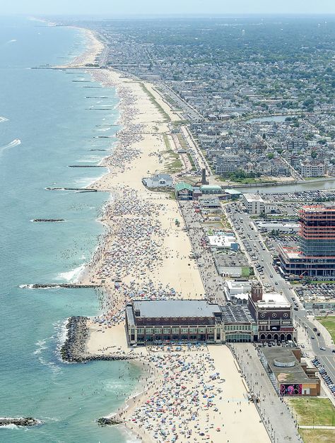 Thousands jam Jersey Shore beaches - Photo Gallery - NJ.com Jersey Shore Beach, Nj Shore, New Jersey Beaches, Kimberly Ann, Camera World, Aerial Photos, Asbury Park, Aerial Photo, Travel Photo