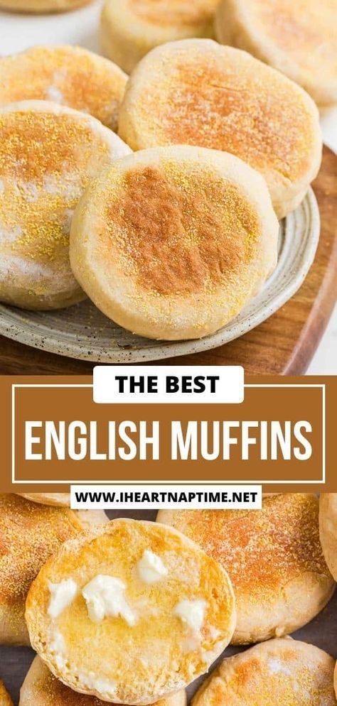 Baking From Scratch, English Muffin Bread, English Muffin Recipes, Homemade English Muffins, Homemade Bread Recipes Easy, Biscuit Bread, I Heart Naptime, Muffin Bread, Homemade Muffins