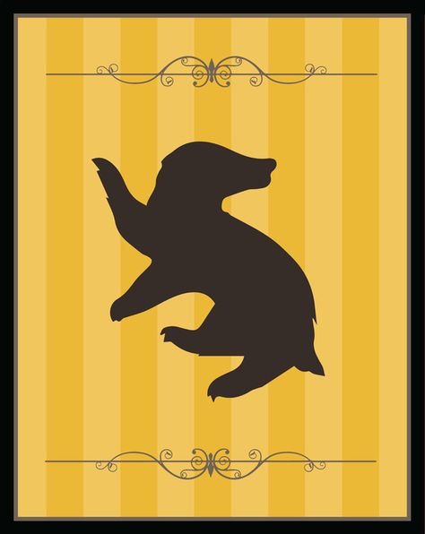 by winter graphics on society6 Harry Potter Party Decor, Hp Houses, Hufflepuff Badger, Four Houses Of Hogwarts, Winter Graphics, Harry Potter Sketch, Medieval Witch, Harry Potter Groups, Hogwarts Houses Crests