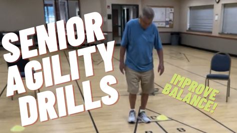 Balance Games For Seniors, Senior Citizen Activities Games, Senior Citizen Activities, Agility Drills, Agility Workouts, Senior Exercises, Senior Games, Therapy Exercises, Fall Ball