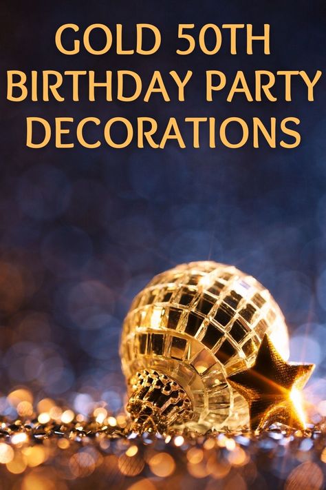 Gold 50th Birthday Party Decorations – Major Birthdays 50th Bday Party Ideas For Women, 50th Birthday Themes, 50th Birthday Banner, 50th Birthday Balloons, Golden Birthday Parties, Gold Number Balloons, 50th Birthday Party Decorations, 50th Birthday Decorations, Fifty Birthday