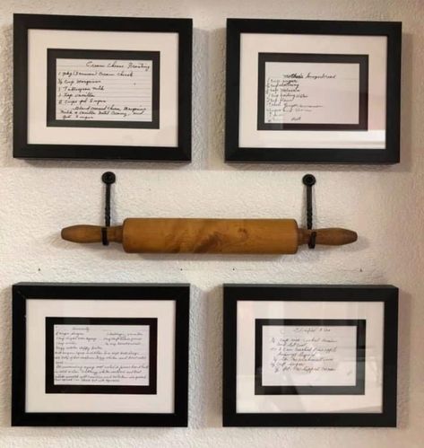 Framed Recipes, Polish Dumplings, Home Inspo Cozy, Home Inspo, 5 Ingredient, Kitchen Redo, New Wall, Rolling Pin, Country Kitchen