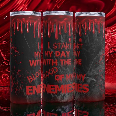 Sink your fangs into your morning ritual with our bloodthirsty 20oz Stainless Steel Tumbler! 🩸🧛‍♂️ Perfect for horror fans, this vampire-inspired art will give you a spooky start to your day. 💀 Plus, it makes for a killer gift with its scary, funny, and sarcastic twist. 😈 Don't miss out on this must-have item - get yours now! #horror #vampire #morningritual #tumbler #scary #Trendinggifts #bestgiftideas #bohodecor #veteranowned #customgifts Shop Now https://arcticfoxmarketus.etsy.com/listing/1... Horror Vampire, Scary Funny, Sarcastic Gifts, Morning Ritual, Trending Gifts, Stainless Steel Tumbler, Stainless Steel Tumblers, Boho Decor, Ritual