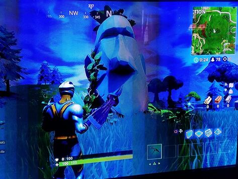 Easter Island heads on the map Easter Island Heads, Power Points, Easter Island, The Map, Fortnite, Batman, Easter, Map, Fictional Characters