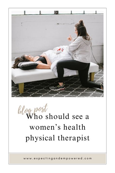 Have you ever wondered about a physical therapist and if you might need one? If so, you aren’t alone. I’m a Women’s Health Physical Therapist with my own clinic, Empower Movement. Since 2011 when I started practicing physical therapy, I’ve seen first hand the way that a few PT sessions can change someone’s lives. I also know that it’s not always well known what we do and HOW we do it. Physical Therapist, Physical Therapy, Womens Health, Health And Wellness, Physics, Health