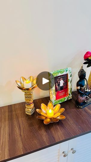 Diy Best Out Of Waste, Bamboo Stick, Sustainable Decor, Best Out Of Waste, Diwali Decorations, Bottle Painting, Decoration Diy, Decor Idea, Jar Lids