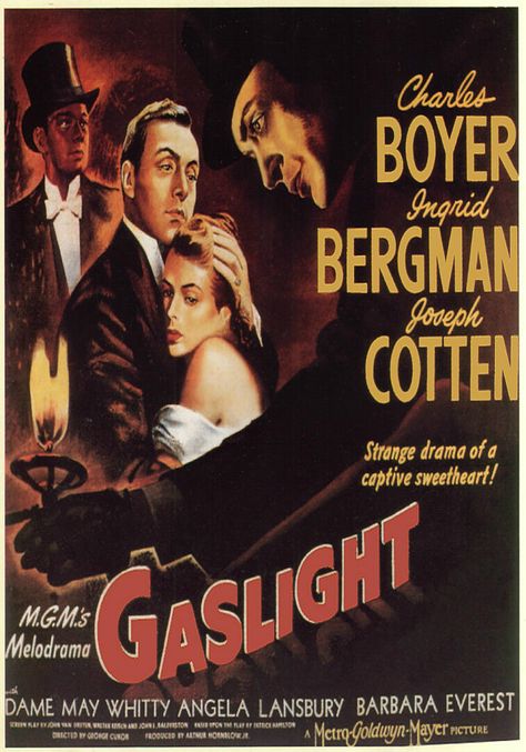 Gaslight. ( great ending!) Gaslight Movie, Gaslight 1944, Charles Boyer, Movie Classics, Joseph Cotten, Light Movie, Film Vintage, Movies Posters, Angela Lansbury