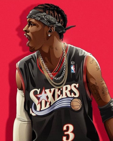 Allen Iverson, Basketball, Tattoos, Instagram, Black