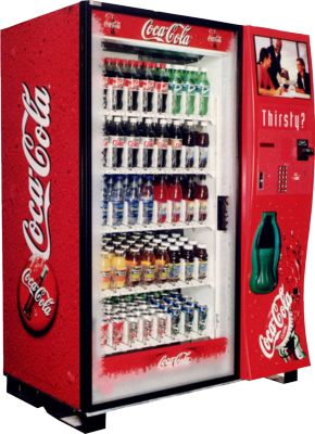 Retro Coffee Shop, Vending Machine Design, Soda Vending Machine, Pop Drink, Coke Machine, Coca Cola Santa, Frank Robinson, Display Refrigerator, Schools In America