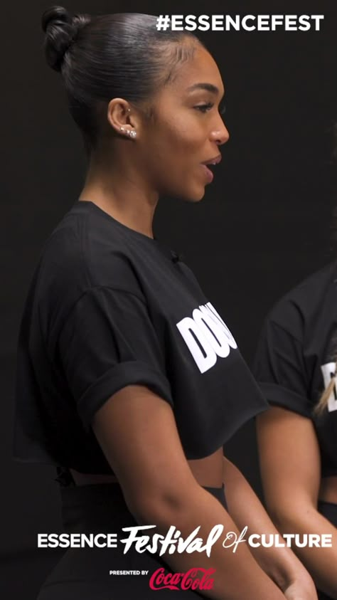 Get up and get fit with Lori Harvey! Powered by @girlsunited #RaiseYourVoice #EssenceFest #EssenceWellnessHouse Lori Harvey Bun, Lori Harvey, Slick Back, Body Care Routine, Future Wife, Your Voice, Care Routine, Get Up, Get Fit