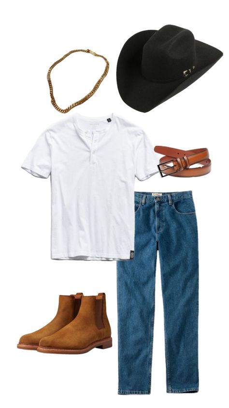 Men’s country concert outfit Concert Outfit Men, Outfit Shuffles, Rodeo Outfits, Country Concert Outfit, Country Concert, Country Concerts, Country Outfits, Fashion Lookbook, Country Chic