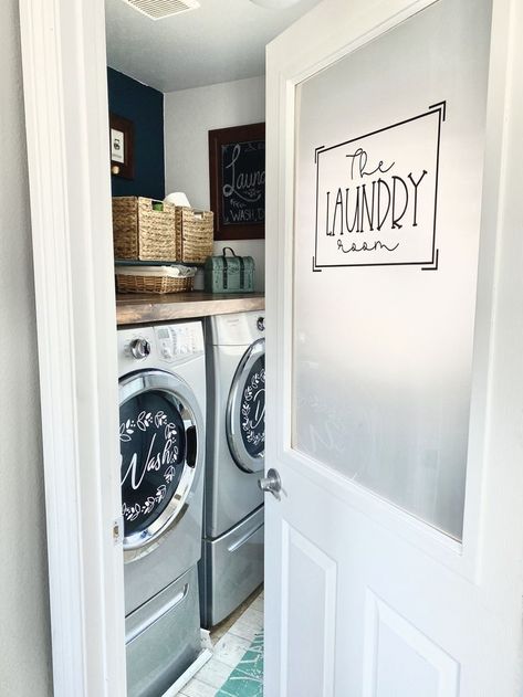 #laundryroomdesign #storage #organization Glass Laundry Door, Laundry Door, Laundy Room, Dream Laundry Room, Laundry Room Renovation, Farmhouse Laundry Room, Laundry Room Remodel, Laundry Room Inspiration, Laundry Decor