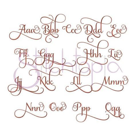 Samantha Script Alternate Letters (Set 1) Machine Cursive Letters Fancy, Monogramm Alphabet, Fancy Cursive, Alfabet Font, Calligraphy Fonts Alphabet, Script Embroidery, Design Alphabet, Cursive Alphabet, Tattoo Lettering Fonts