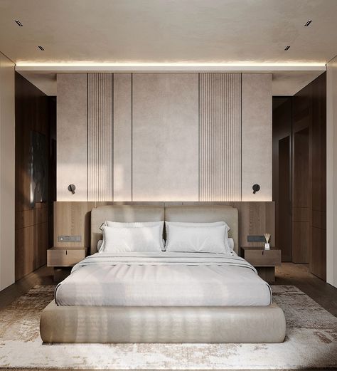 BoYa by AVG 🇺🇦 (@_bo_ya_design_) • Instagram photos and videos Architecture Development, Bedroom 2024, Aesthetic Bedroom Ideas, Minimalist Apartment, Interior Design Color, Luxurious Bedroom, 2024 Trends, Simple Bedroom, Riyadh