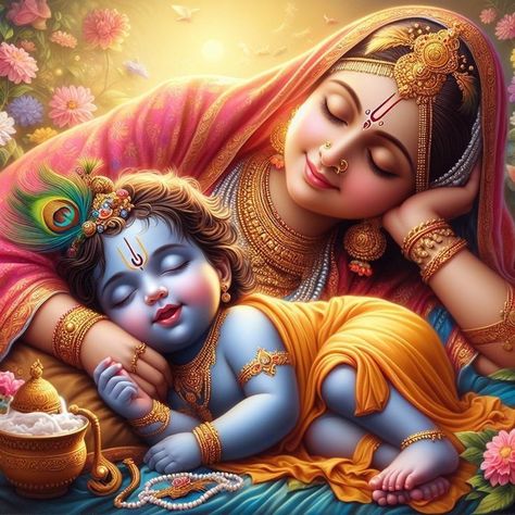 Yasoda Ma Krishna, Yashoda Krishna Hd Wallpaper, Maa Yashoda With Krishna, Yashoda And Krishna Baby, Bal Krishna Hd Wallpaper, Krishna Baby, Little Kanha Ji Images, Yashoda Krishna, Krishna Drawing