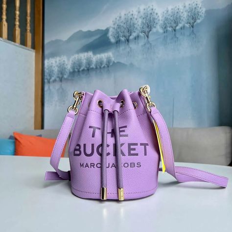 Designers Bag Marcs Jacob Tote Famous Luxury Lady Fashion Hourglass Handbags Summer New Cowhide Mj Bucket Large Capacity Drawstrin Messenge From Quanshijies, $54.5 | DHgate.Com Trendy Purple Bucket Bag, Purple Bucket Shoulder Bag With Detachable Strap, Purple Shoulder Bucket Bag For Shopping, Marc Jacobs Bucket Bag, Purple Leather Bucket Bag, Luxury Lady, On-the-go Double Handle Bucket Bag With Zipper Pocket, Women's Bags By Usage, Women's Bags By Material