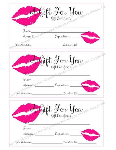 Mary Kay Gift Certificate Template, Mary Kay Gift Certificates, Blank Gift Certificate, Free Printable Gift Certificates, Mary Kay Printables, Mary Kay Gifts, Printable Gift Certificate, Romance Tips, Gift Card Template