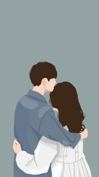 Sweet Couple Cartoon, Hug Cartoon, Hug Illustration, Seni Korea, Book Cover Artwork, Love Cartoon Couple, Cover Wattpad, Hugging Couple, Cute Love Wallpapers