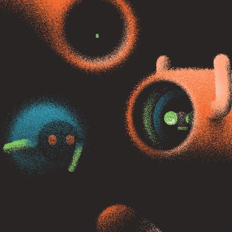 Gritty Low-Fi Animations of Surreal Creatures by Ori Toor | Colossal Ori Toor, Animation Inspiration, Animation Gif, Cool Pixel Art, Colossal Art, Cover Art Design, Gif Animation, Animation Reference, Night Painting