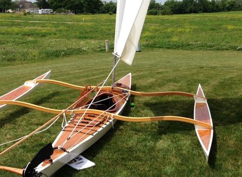 Everything that Floats on Pinterest Sailing Kayak, Wood Kayak, Wooden Kayak, Cedar Strip Canoe, Wood Canoe, Canoe Building, Wooden Canoe, Canoe Boat, Wooden Sailboat