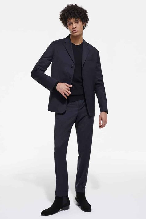 Suede Chelsea Boots Outfit, Black Boots Men Outfit, Chelsea Boot Outfit, Dark Navy Suit, Mens Navy Suit, Black Suede Chelsea Boots, Derby Boots, Chelsea Boots Outfit, Boots Men Outfit