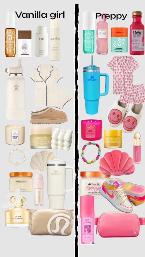 Pick a side!💗 #preppy #vinillagirl Pick A Side, Led Shower Head, Preppy Inspiration, Aesthetic Outfit, Preppy Outfits, Girly Things, Aesthetic Clothes, Fashion Inspo, Lily