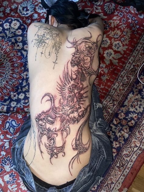 Body With Tattoos, Jagua Henna, Body Tattoo Design, 16 Tattoo, Full Back Tattoos, Bff Tattoos, Full Body Tattoo, Cute Little Tattoos, Badass Tattoos