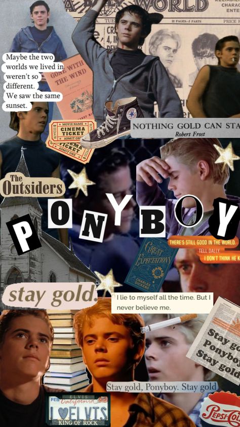 #ponyboy #ponyboycurtis #tommyhowell #theoutsiders Ponyboy Aesthetic, Greaser Aesthetic, The Outsiders Ponyboy, The Outsiders Greasers, All About Justin Bieber, English Projects, Cinema Ticket, Farm Boys, Perks Of Being A Wallflower