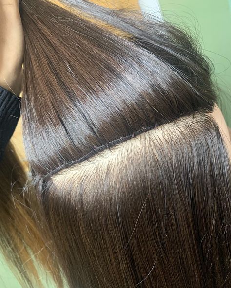 Under the hood of a beaded sew in 🪡🧵aka braidless sew in Braidless Sew In, Sew In, Hair Extensions, Sewing, Hair, On Instagram, Instagram