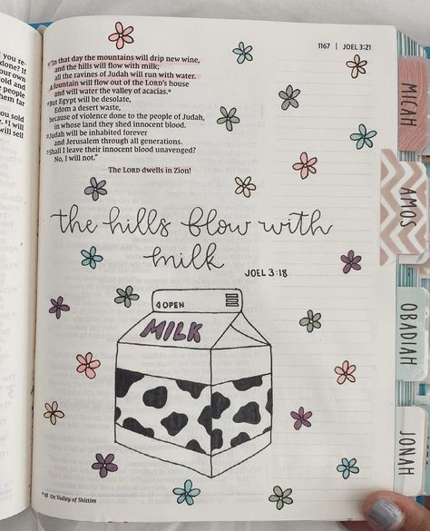 Joel Bible, Bible Devotional Journal, Bible Highlighting, Teen Bible Study, Journal Bible Quotes, Bible Study Topics, Bible Journaling Ideas Drawings, Bible Doodling, Bible Journal Notes