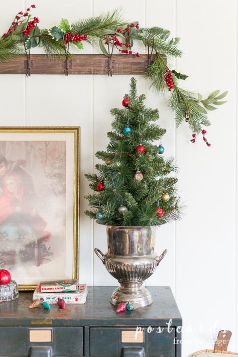 LOVE this vintage champagne bucket and all the budget friendly ideas for Christmas decor. ##budgetdecor #thriftydecor #vintagedecor #Christmas #vintagemetalcabinet Christmas Tree Bucket Ideas, Vintage Champagne Bucket, Champagne Bucket Ideas, Champagne Bucket Decor, Vintage Christmas Decor Ideas, Thrifty Christmas, Bottle Fairy Lights, Thrifty Style, Bucket Decor