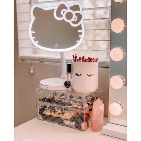 Vanity Hello Kitty, Hello Kitty Mirror, Hello Kitty Room Decor, Wedding Mirror, Hello Kitty Rooms, Impressions Vanity, Mirror Decal, Harbor House, Hello Darling