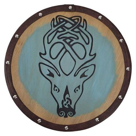 Quadro Decorativo Escudo Viking Falkreath - Falkreath ( Cervo ) Skyrim Este quadro redondo temático de Skyrim é uma verdadeira obra de arte, completamente artesanal e pintado à mão. Ele apresenta o símbolo icônico do jogo, adicionando um toque de fantasia e aventura à sua decoração. Este quadro é perfeito para fãs do jogo ou entusiastas de decoração que apreciam produtos temáticos e únicos. Características Principais: Artesanal e Pintado à Mão: Cada quadro é cuidadosamente feito à mão, garantind Escudo Viking, Skyrim, Fantasia, Vikings