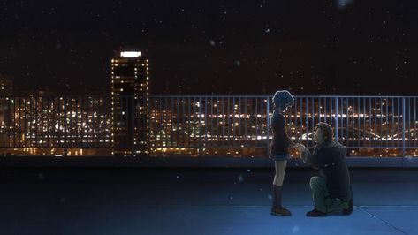 Anime Scenery Roof Top Wallpapers - Wallpaper Cave School Rooftop Night, Rooftop Night, Yuki Nagato, French Anime, School Background, Wallpapered Entry, Tøp Wallpaper, Haruhi Suzumiya, Library Chair