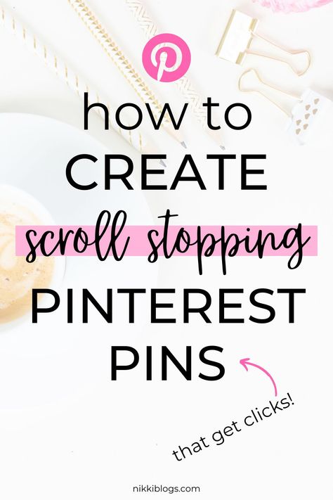 Learn how to create Pinterest pin designs that get clicks. This guide to making pins in Canva features a brief introduction to using Pinterest for blogging and business plus how to design graphics that have users stopping their scroll. Pin Design Ideas, Pinterest Pin Design, Website Design Ecommerce, Making Pins, Learn Pinterest, Pinterest Business, Pinterest Growth, Blog Monetization, Blogging Resources