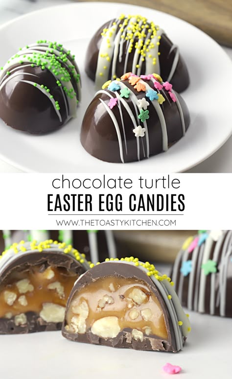 Cream Filled Easter Eggs, Filled Easter Eggs Ideas, Easter Candy Recipes, Filled Eggs, Desserts Easy Healthy, Easter Egg Filling, Summer Desserts Easy Healthy, Home Chocolate, Pecan Filling