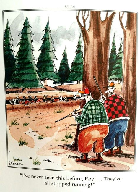 Larson Cartoons, Halloween Comics, The Far Side Gallery, Gary Larson Far Side, Gary Larson Cartoons, Farm Quotes, Hilarious Comics, Far Side Cartoons, Sunday Comics