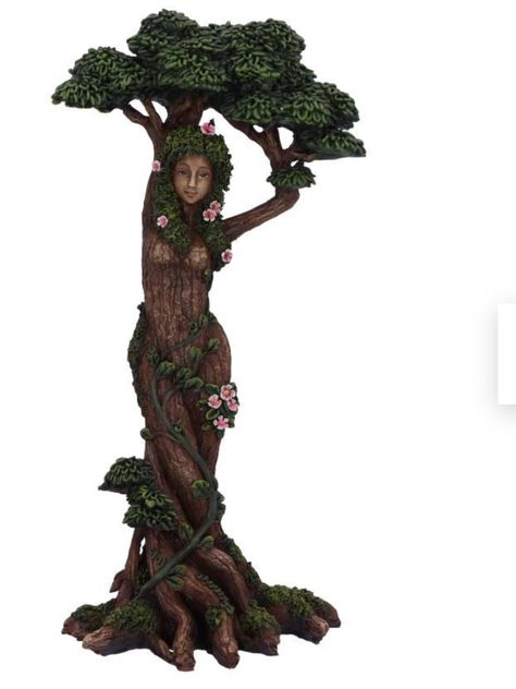 Tree Ent, Mother Nature Goddess, Mother Earth Art, Child Of The Universe, Nature Goddess, Tree Statues, Sacred Tree, Tree Spirit, Earth Goddess