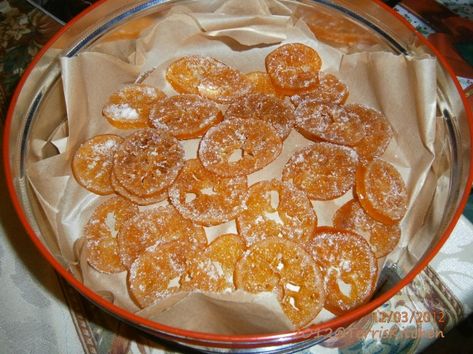 Food Gifts ~ Candied Clementines Dried Clementines, Candied Citrus, Christmas Craft Fair, Selling Handmade Items, Things To Make, Unusual Things, Candy Making, Lemon Cake, Food Gifts