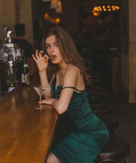 Sitting At Bar Pose Reference, Hotel Bar Photoshoot, Speakeasy Photoshoot, Bar Photoshoot Ideas, Dinner Photoshoot, Bar Photoshoot, Bar Pictures, Chat Up Line, 2025 Ideas