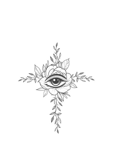 Flower With Eye Tattoo, Sunday Flowers, Eye Flower, Tattoos Inspiration, Art Embroidery, Eye Tattoo, Tattoo Flash, Tattoo Inspo, Inspirational Tattoos